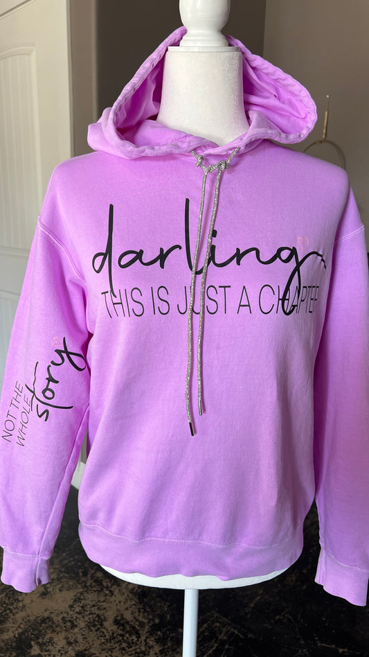 Just a chapter Neon Purple Hoodie
